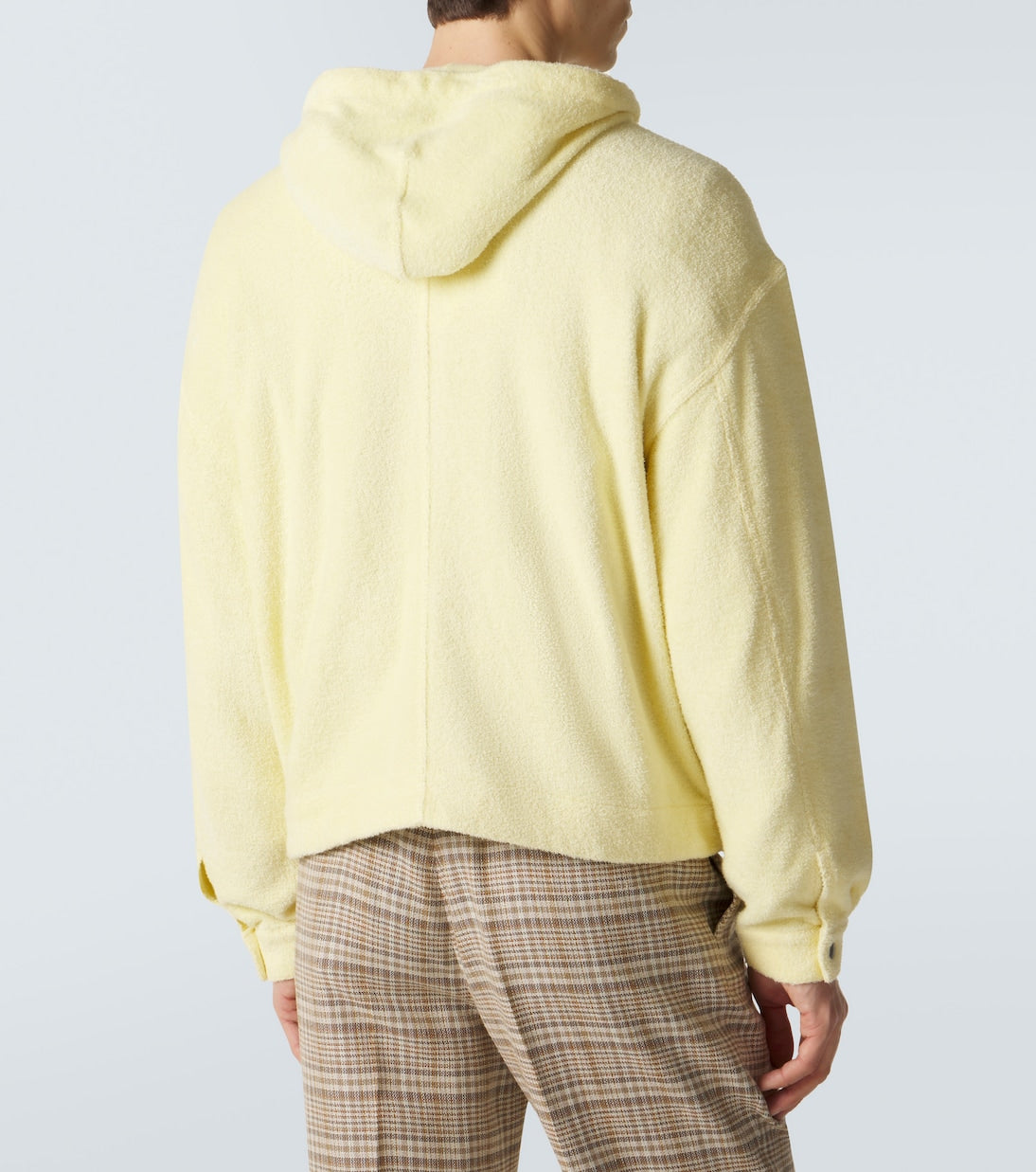 Auralee - Cotton-blend pile zip-up hoodie