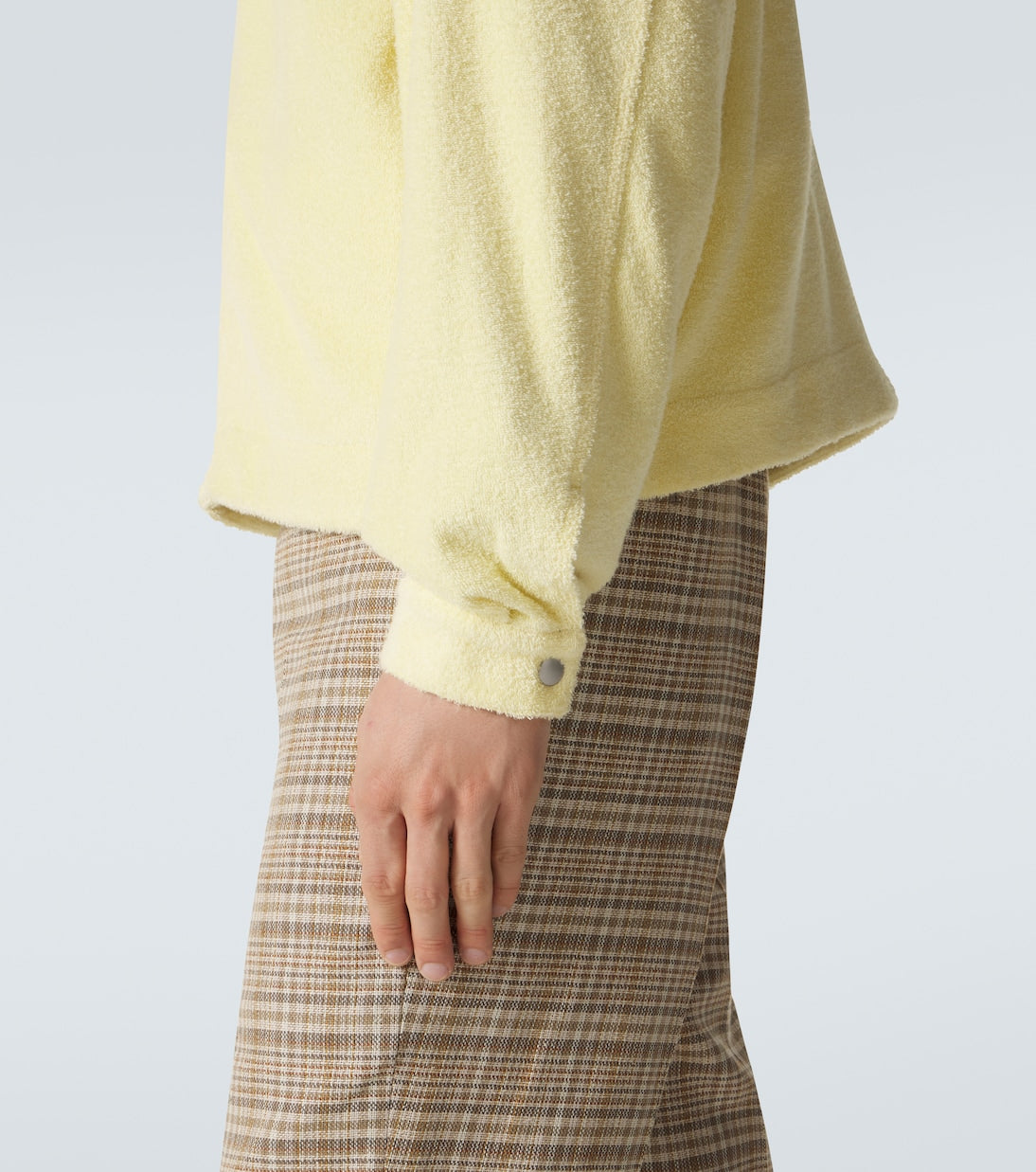 Auralee - Cotton-blend pile zip-up hoodie