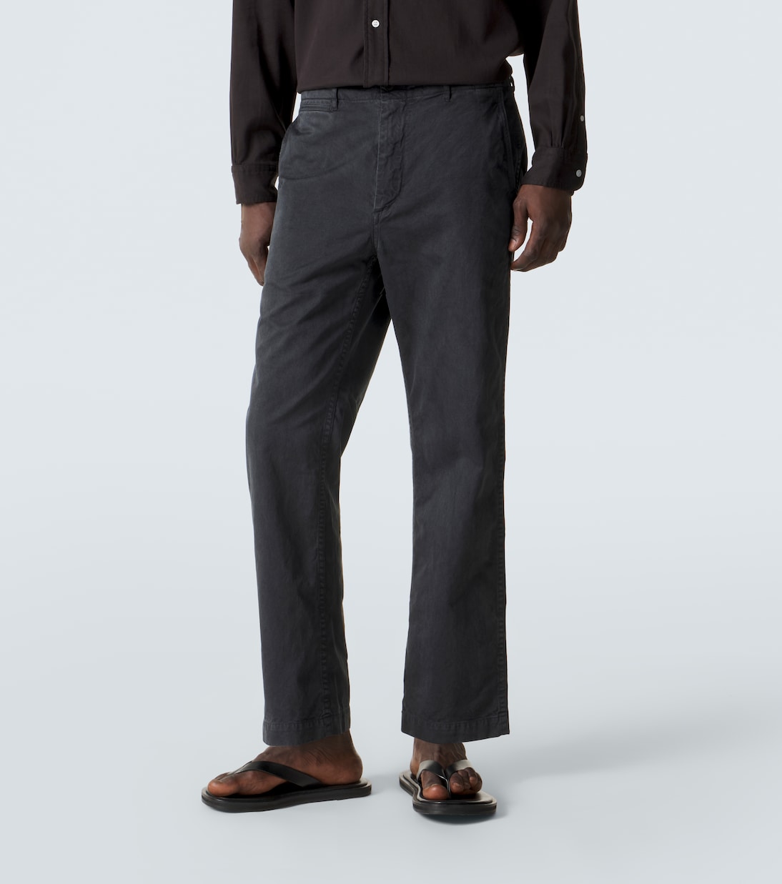 Auralee - Cotton straight chinos