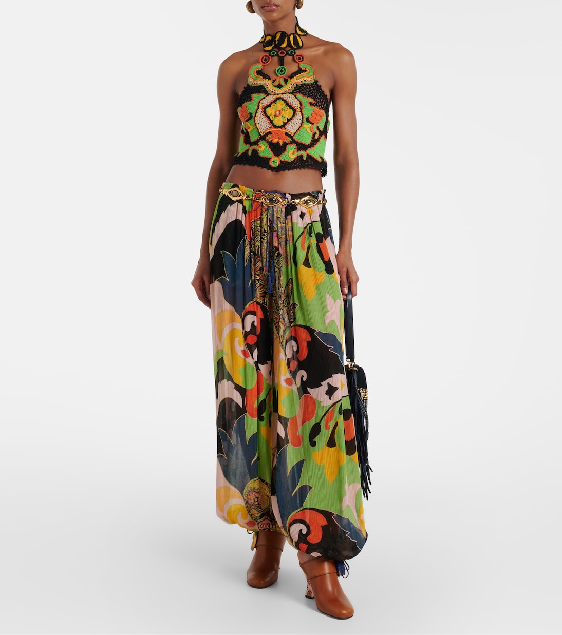 Etro - Sabot leather wedges