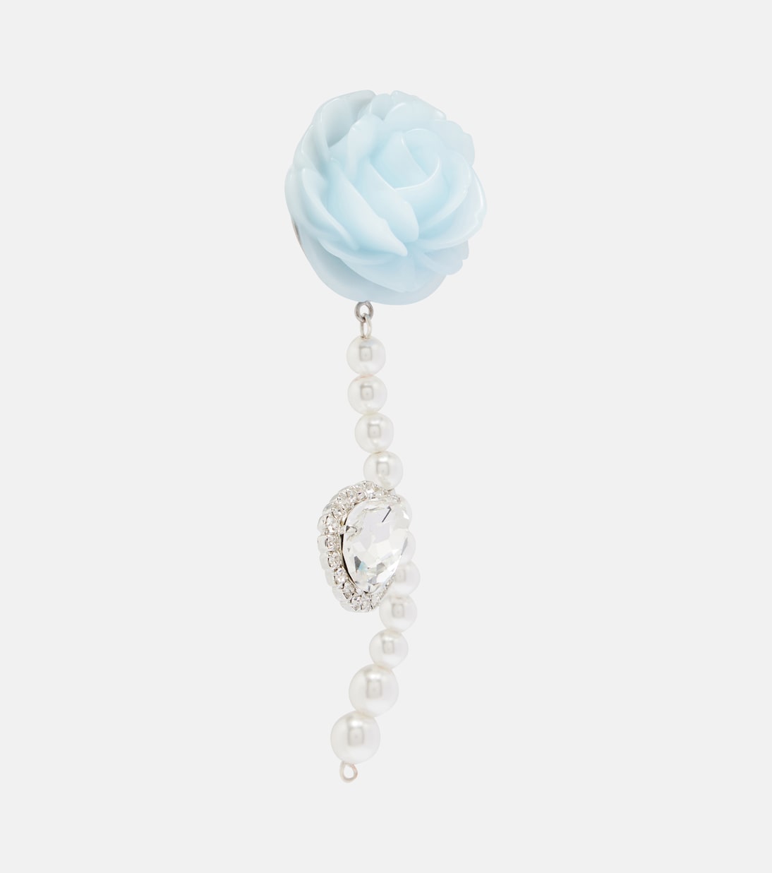 Magda Butrym - Rose embellished drop earrings
