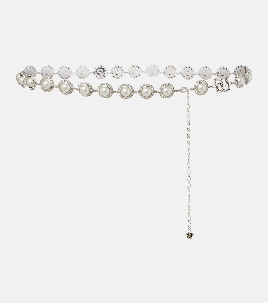 Magda Butrym - Crystal-embellished faux pearl belt
