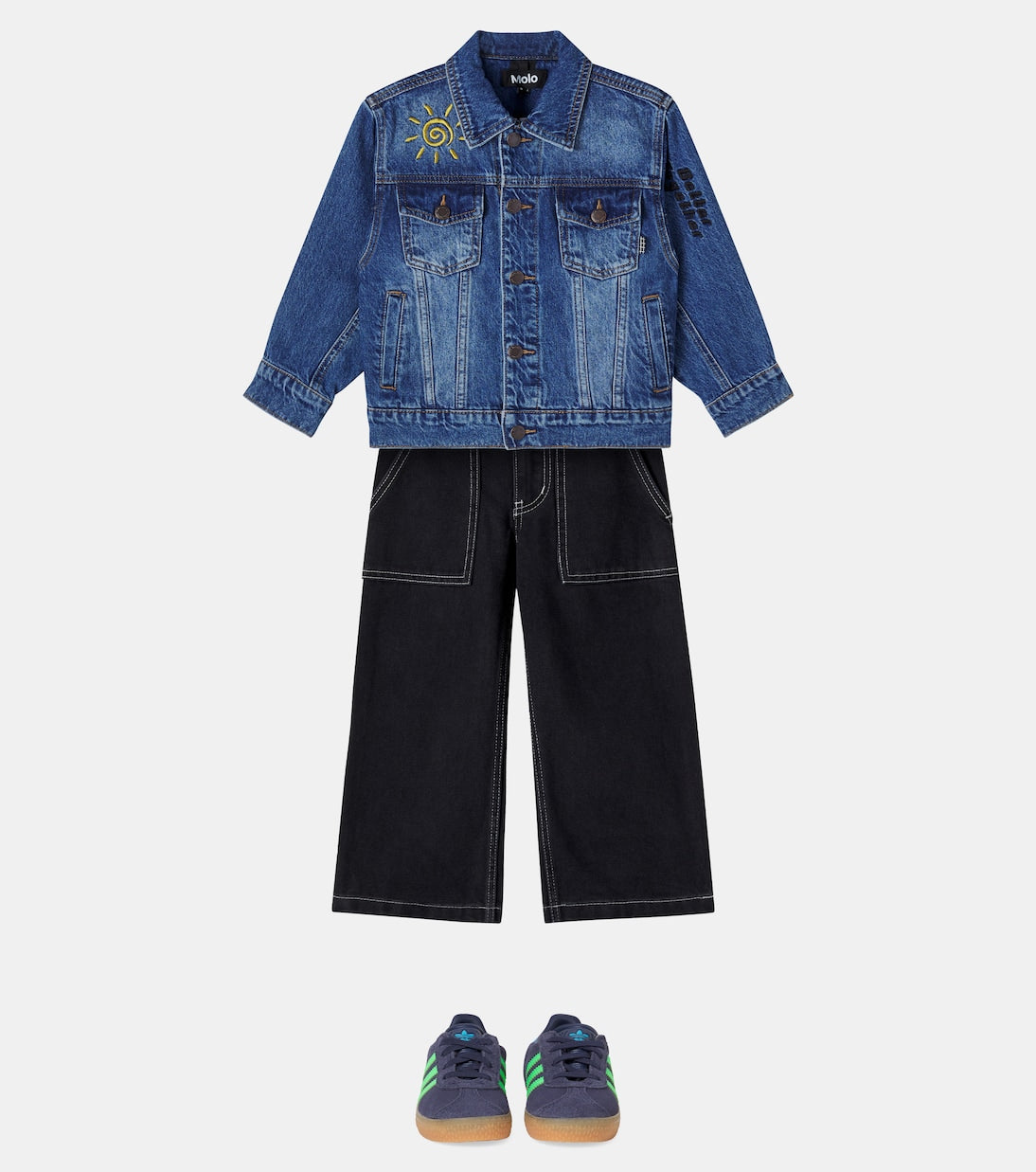 Molo - Honore patch-appliqué denim jacket