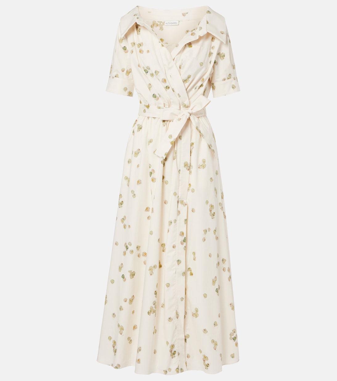 Altuzarra - Lydia floral cotton-blend wrap dress