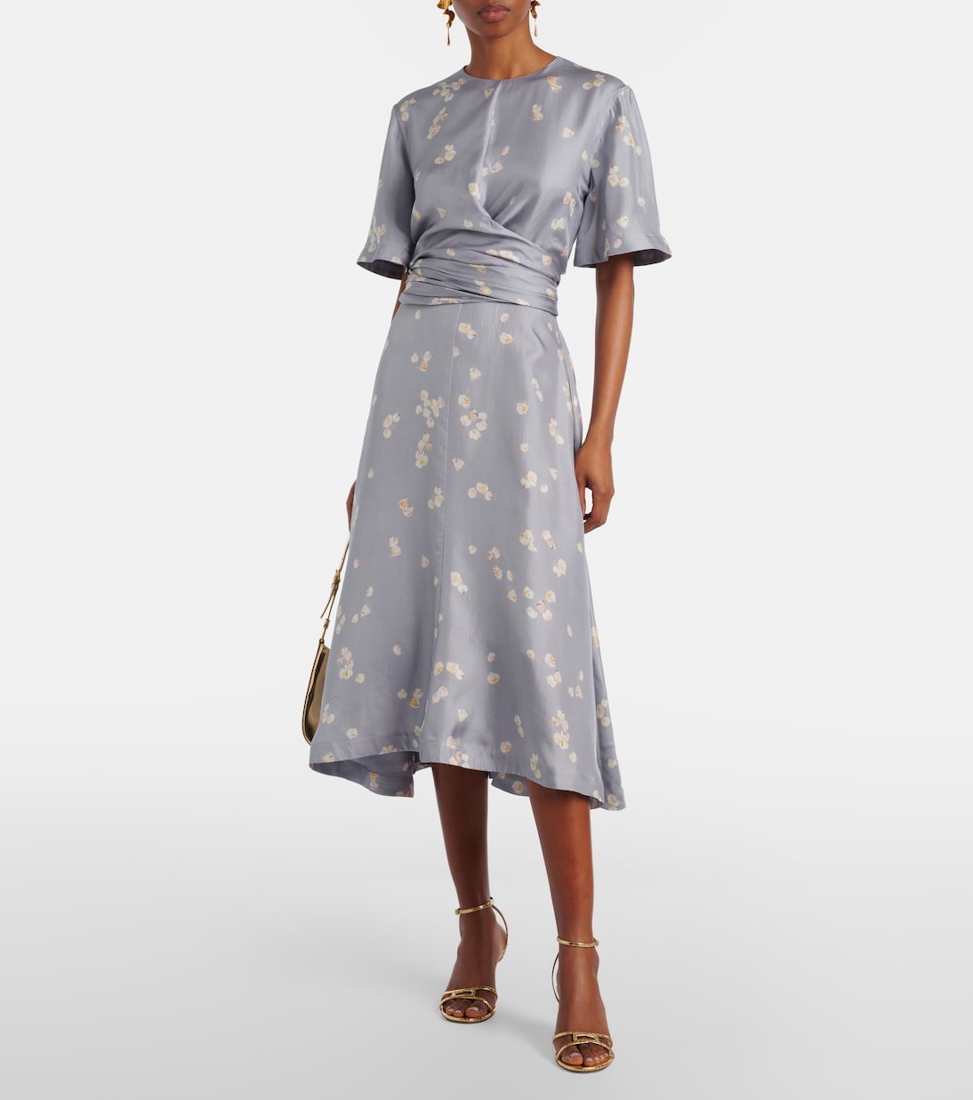 Altuzarra - Kirsty floral draped silk midi dress