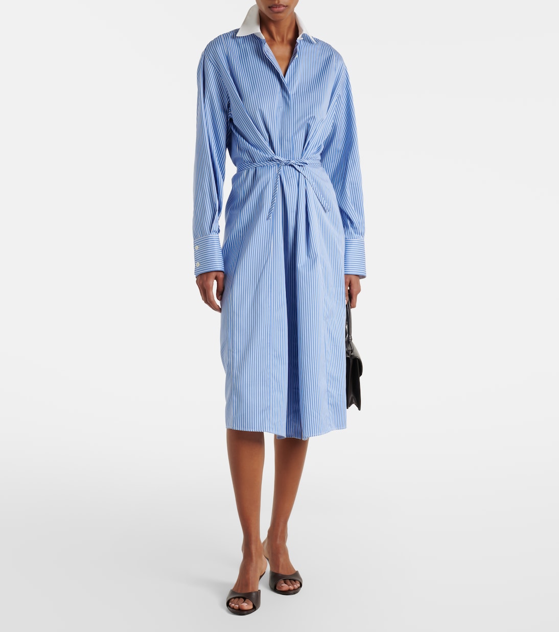 Altuzarra - Floyd pinstripe cotton poplin shirt dress