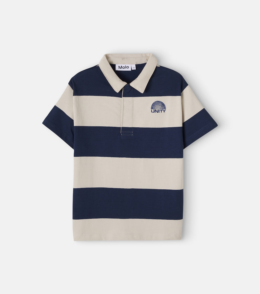 Molo - Rainer striped cotton polo shirt