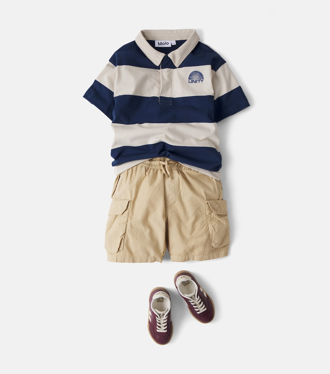 Molo - Rainer striped cotton polo shirt