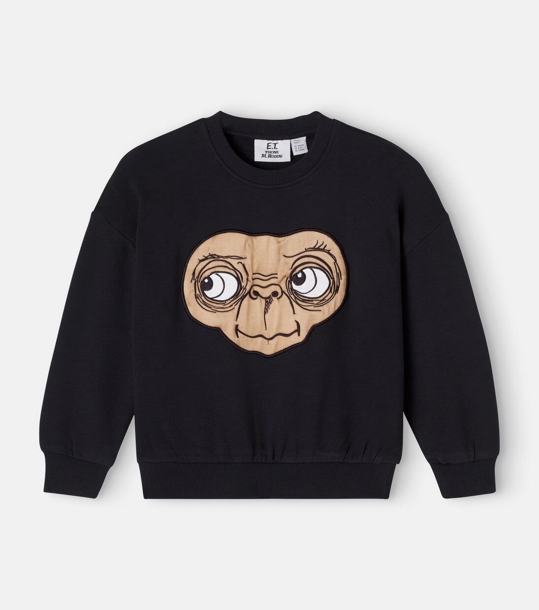 Mini Rodini - E.T. patch-appliqué cotton sweatshirt