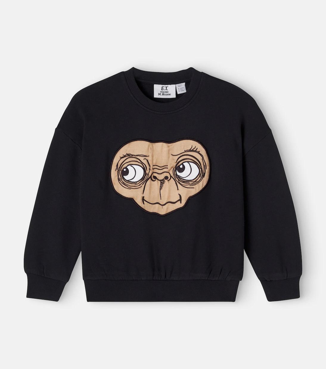 Mini Rodini - E.T. patch-appliqué cotton sweatshirt