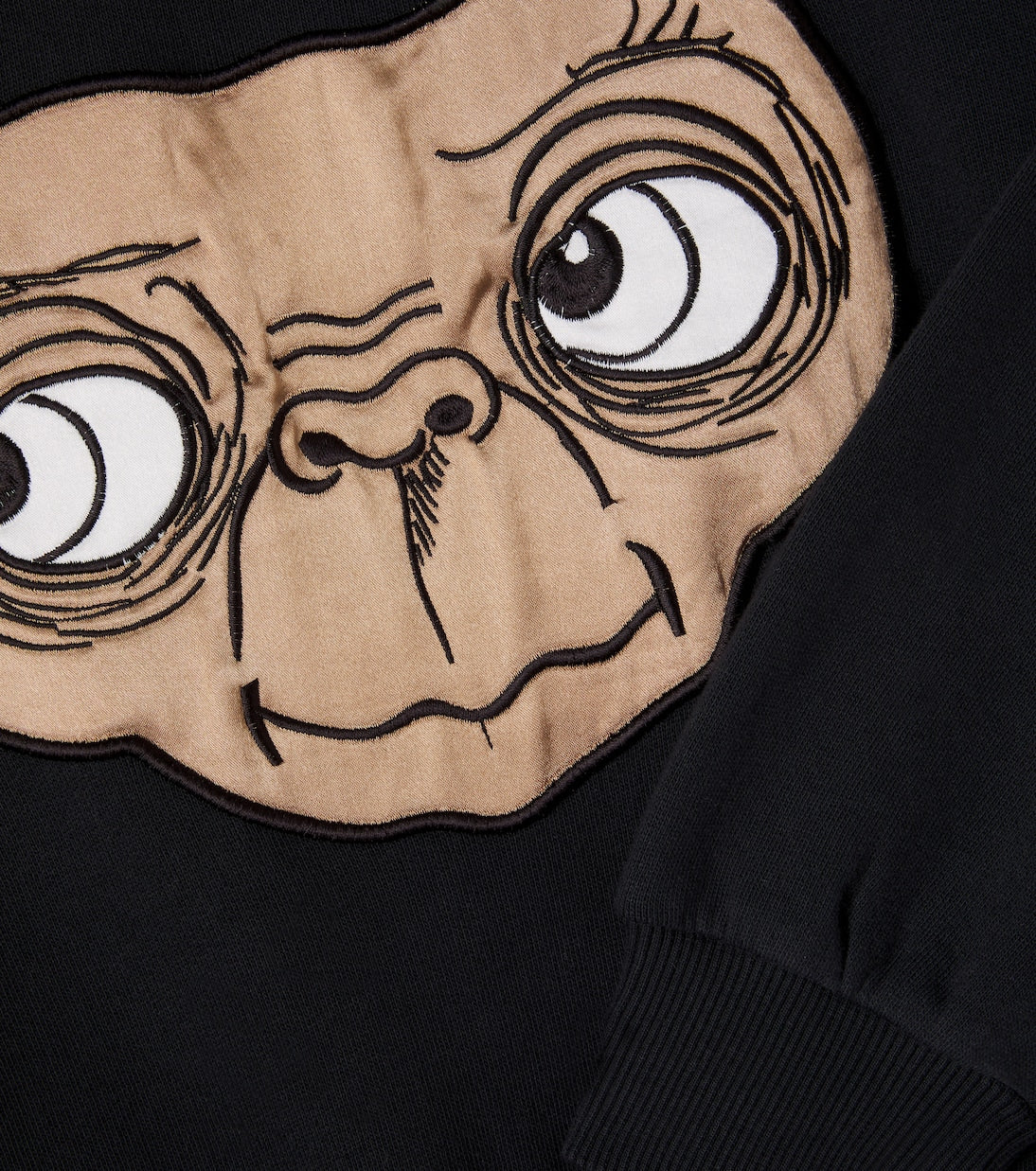 Mini Rodini - E.T. patch-appliqué cotton sweatshirt