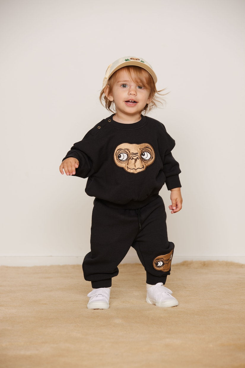 Mini Rodini - E.T. patch-appliqué cotton sweatshirt