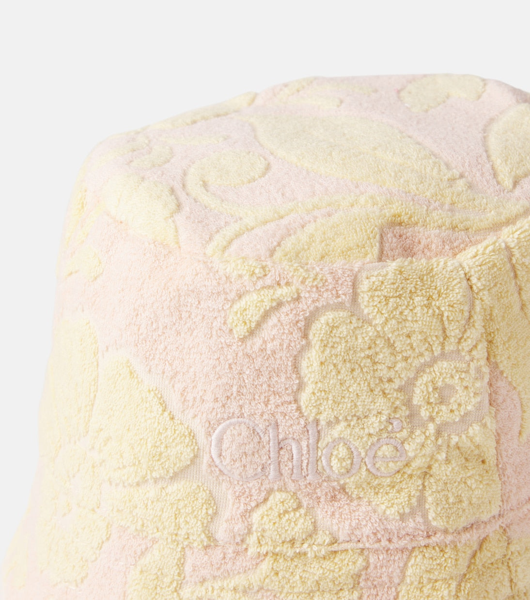 Chloé Kids - Floral cotton-blend terry bucket hat