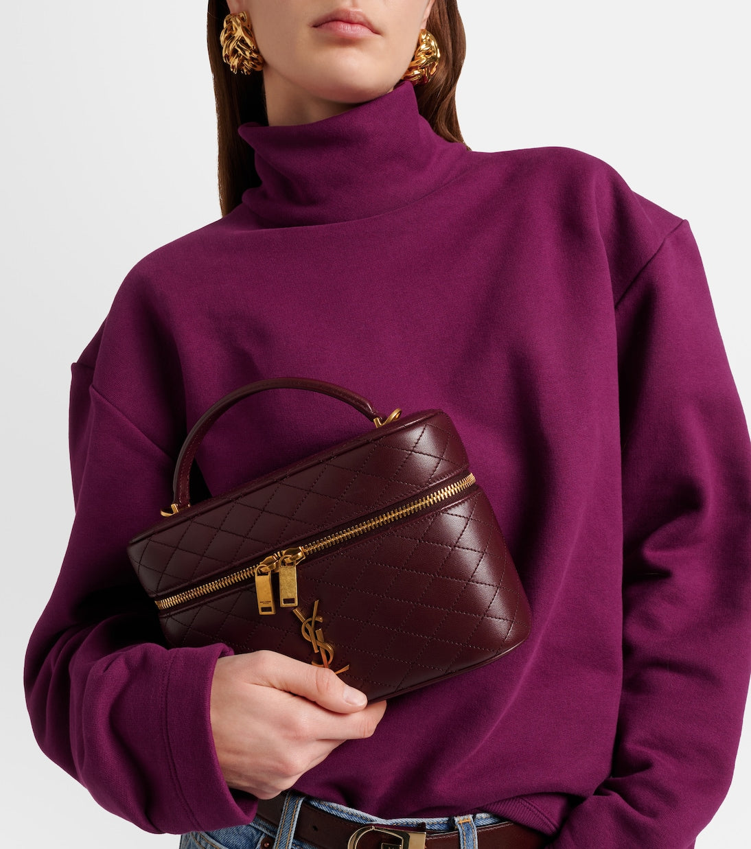 Saint Laurent - Gaby Large leather vanity bag