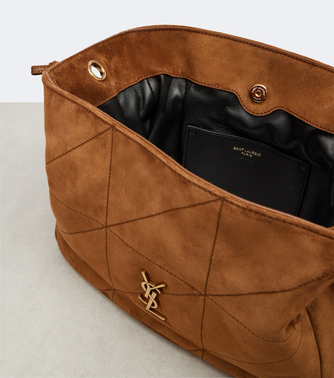 Saint Laurent - Jamie quilted suede shoulder bag