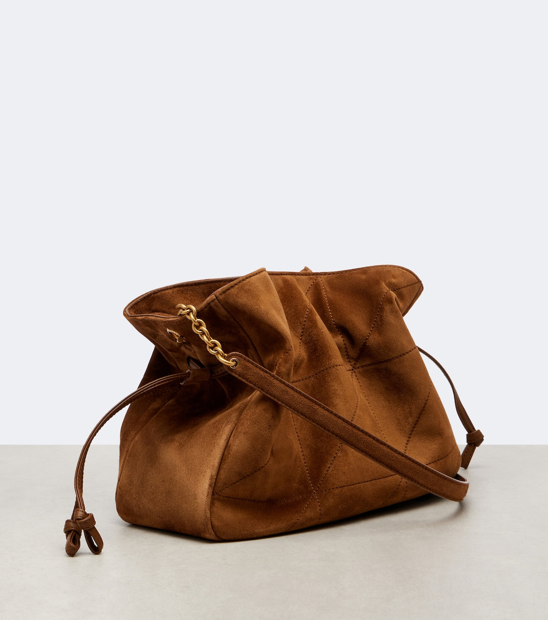 Saint Laurent - Jamie quilted suede shoulder bag