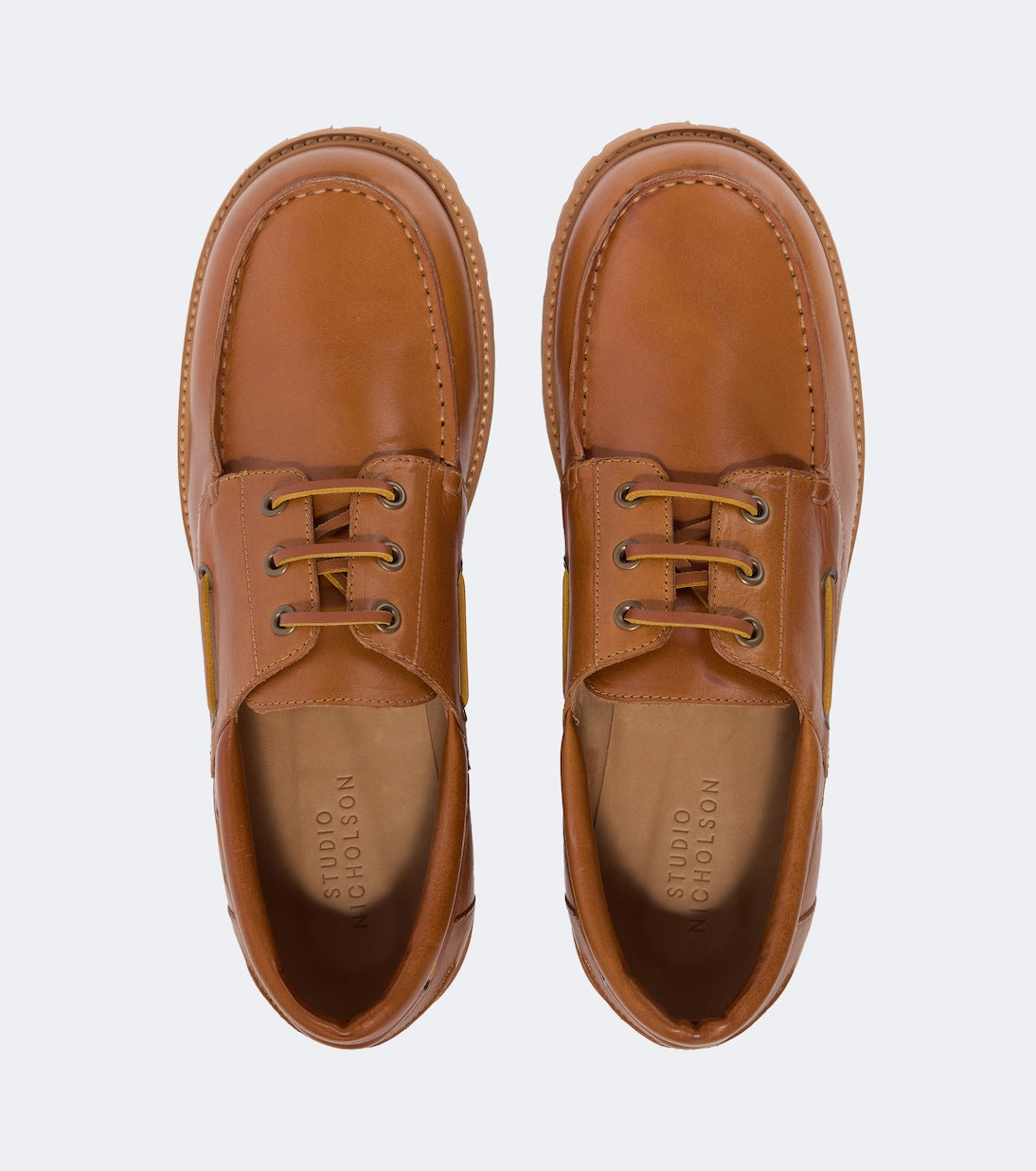 Studio Nicholson - Gusto leather boat shoes