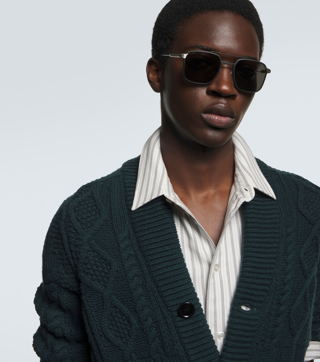 Cartier Eyewear Collection - Santos De Cartier aviator sunglasses