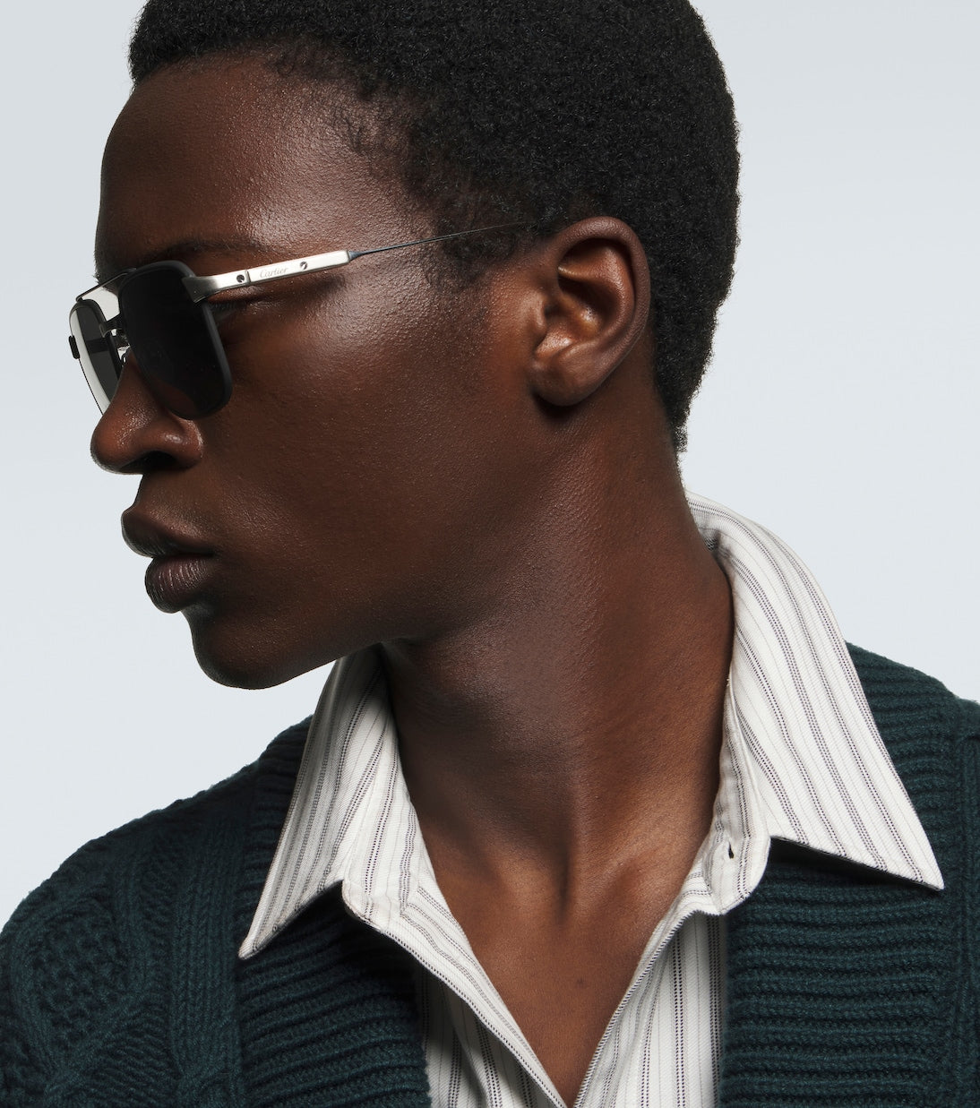Cartier Eyewear Collection - Santos De Cartier aviator sunglasses