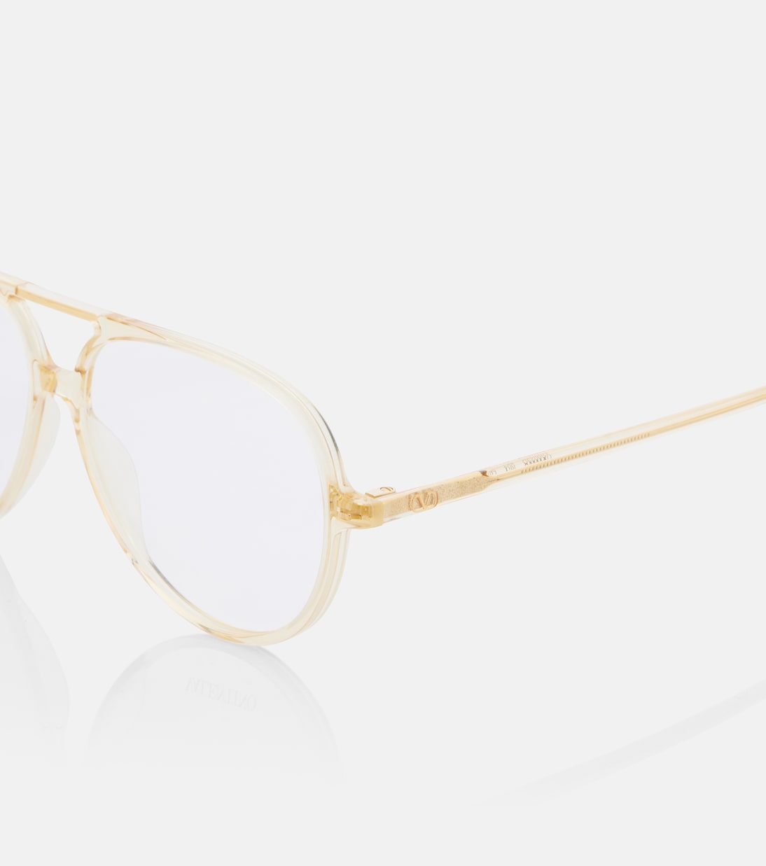 Valentino Garavani - Ultralight V VLogo aviator glasses