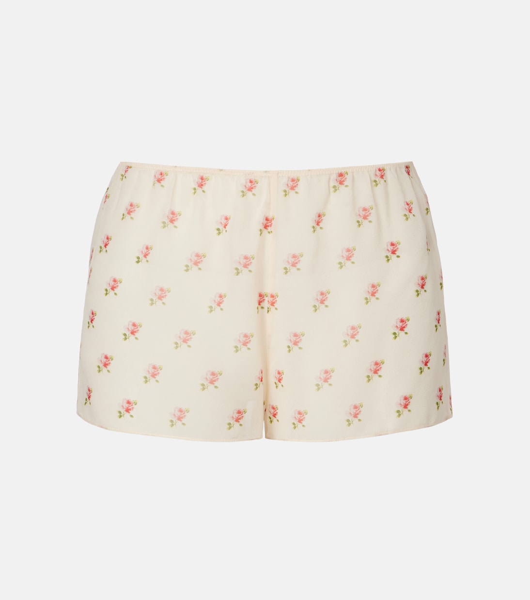 Khaite - Tilly floral silk organza shorts