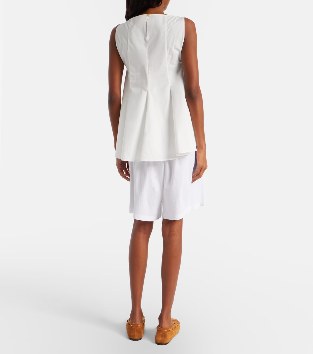 Khaite - Poppy cotton Bermuda shorts
