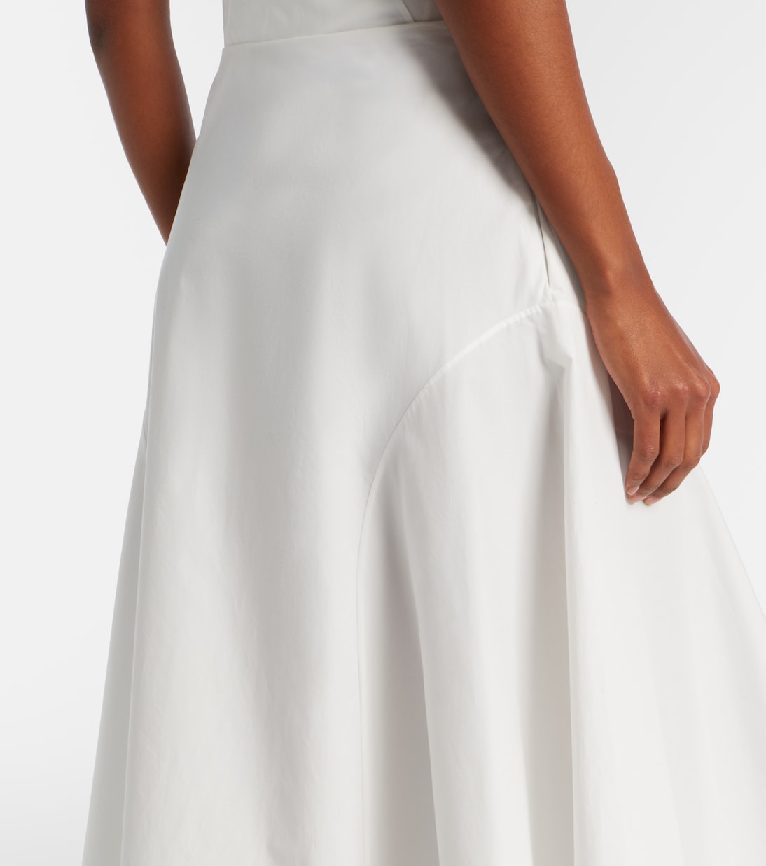 Khaite - Artin cotton midi skirt