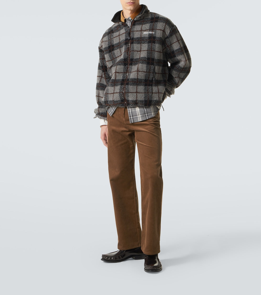 Miu Miu - Cotton corduroy straight pants
