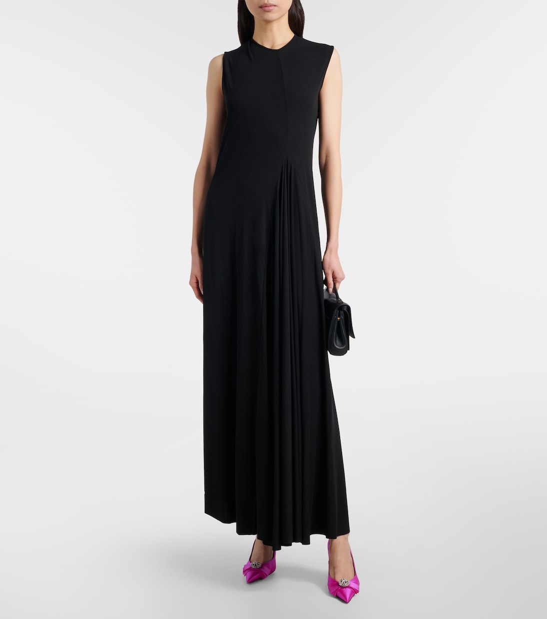Balenciaga - Avenue Palazzo 90 embellished satin pumps