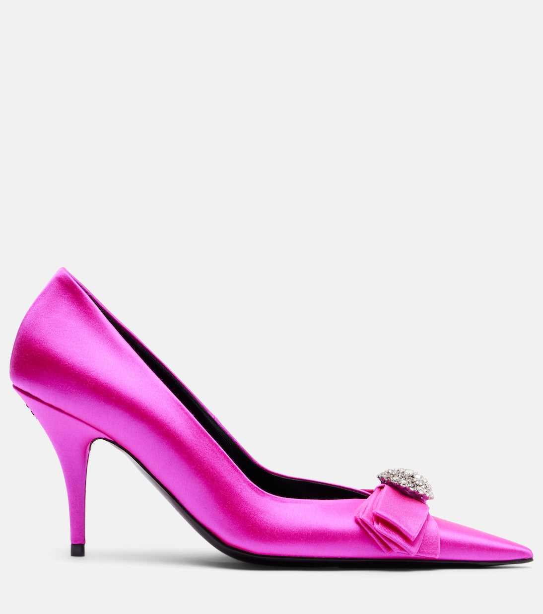 Balenciaga - Avenue Palazzo 90 embellished satin pumps