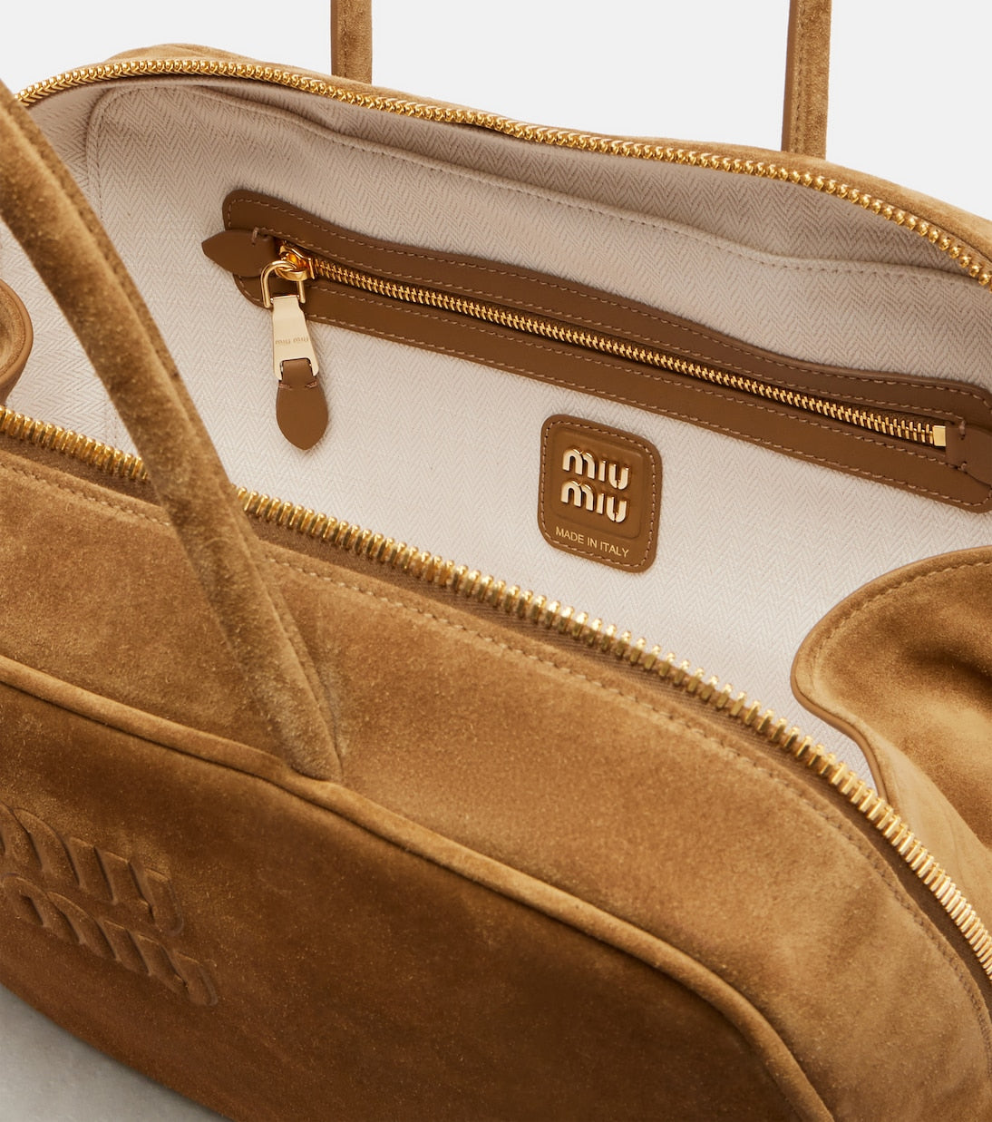 Miu Miu - Beau Large suede tote bag