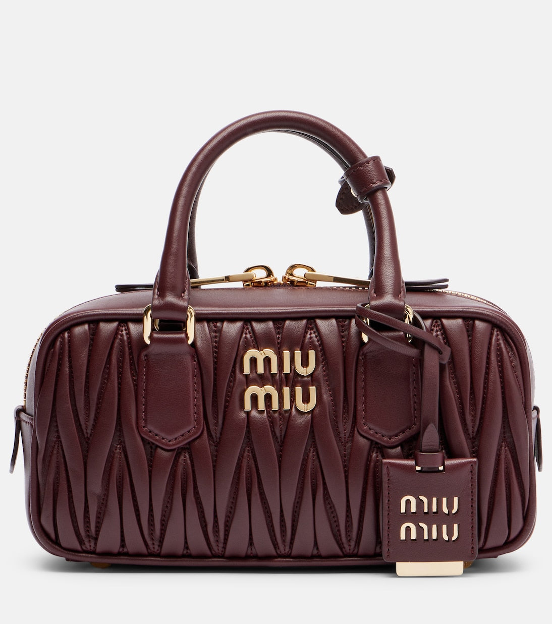 Miu Miu - Arcadie matelassé leather top-handle bag