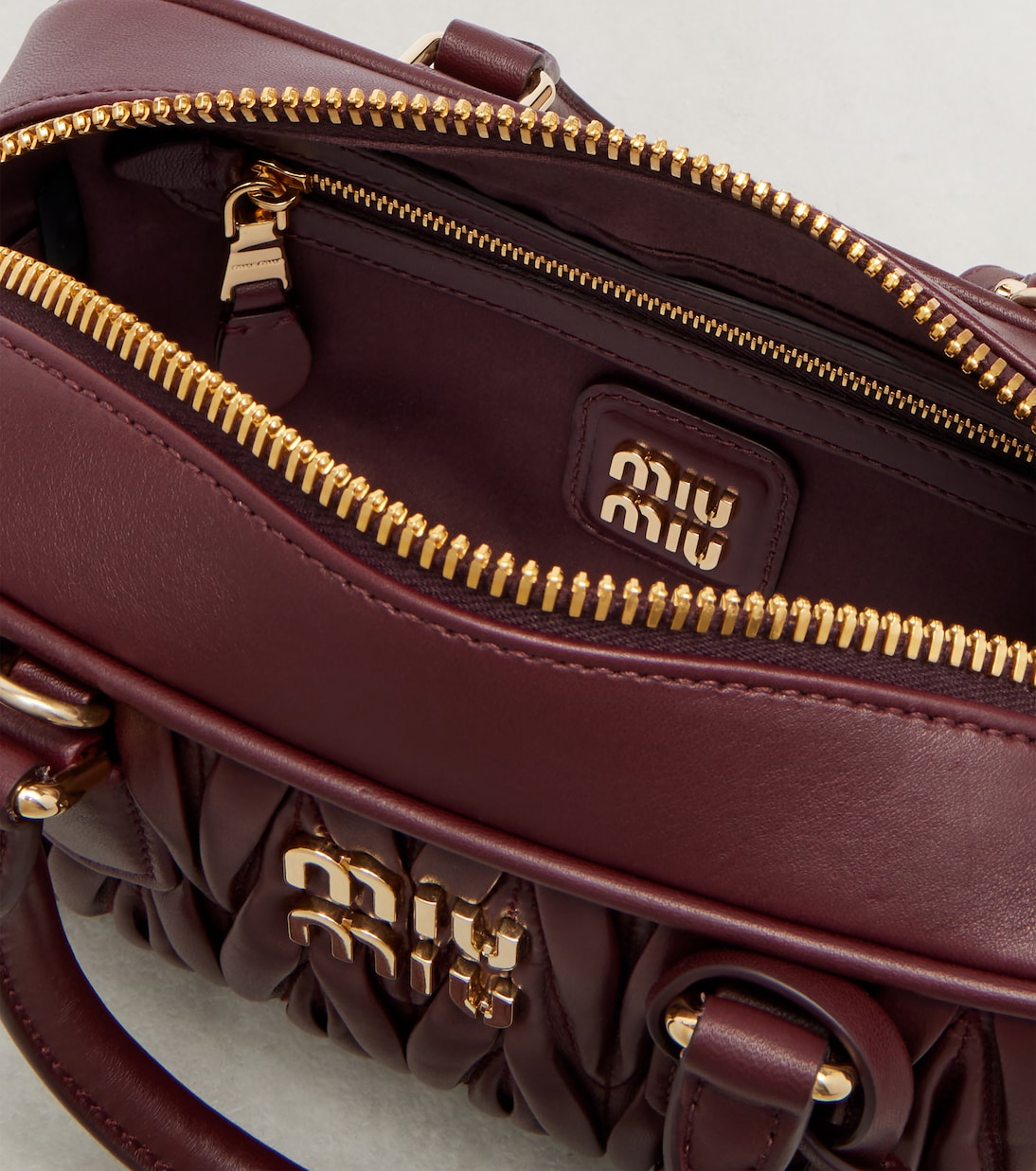 Miu Miu - Arcadie matelassé leather top-handle bag