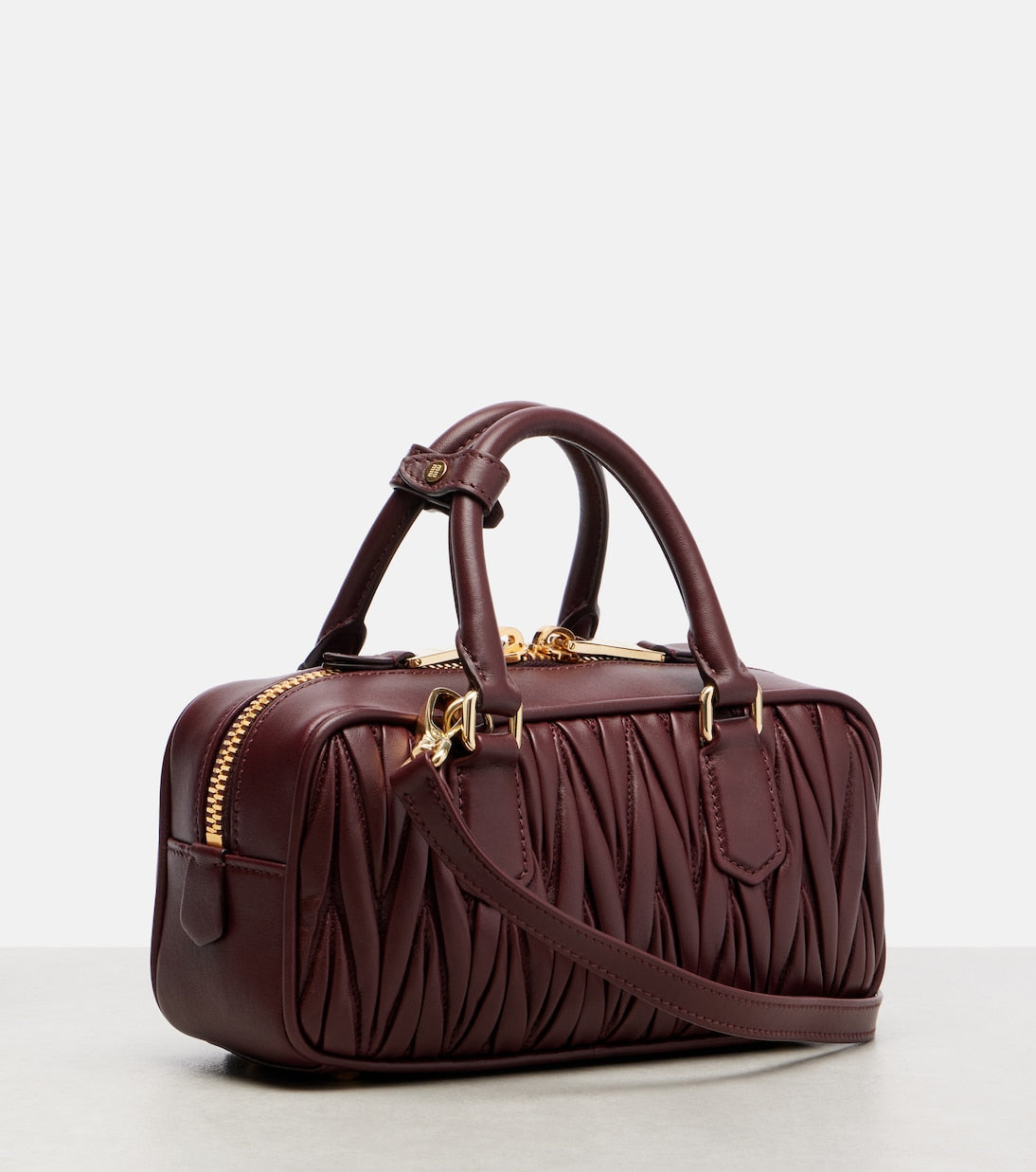 Miu Miu - Arcadie matelassé leather top-handle bag