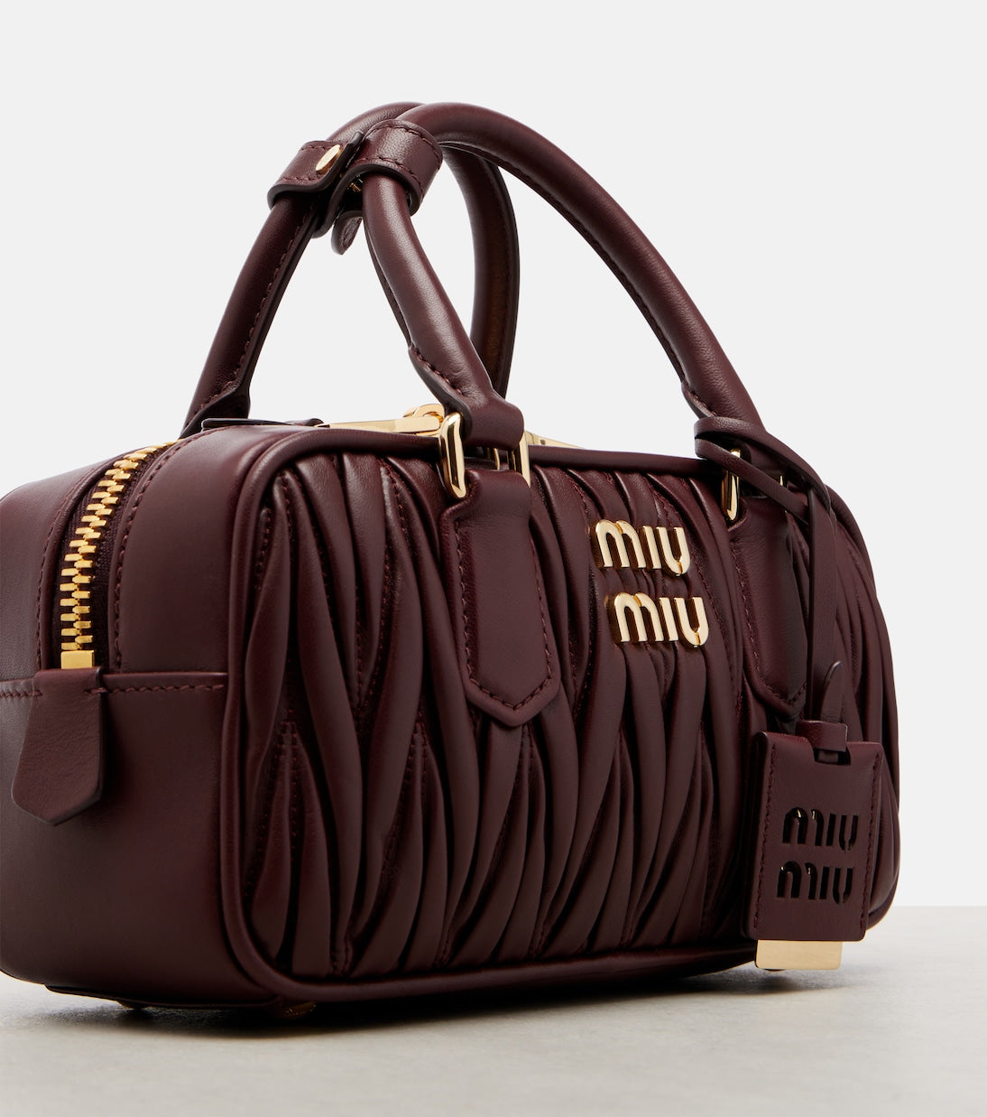 Miu Miu - Arcadie matelassé leather top-handle bag