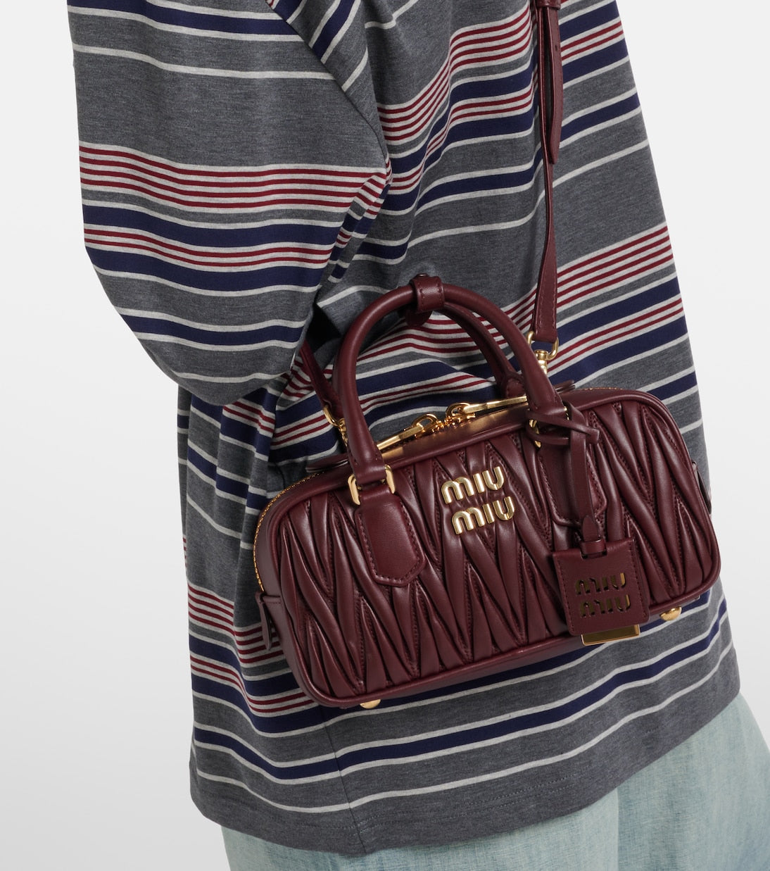 Miu Miu - Arcadie matelassé leather top-handle bag