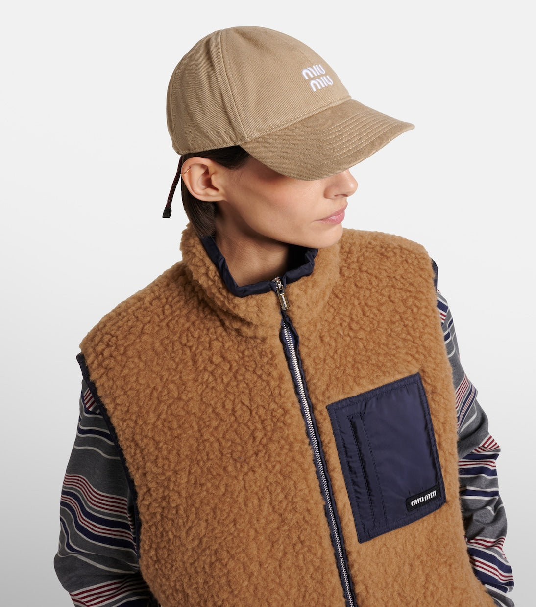 Miu Miu - Logo denim baseball cap