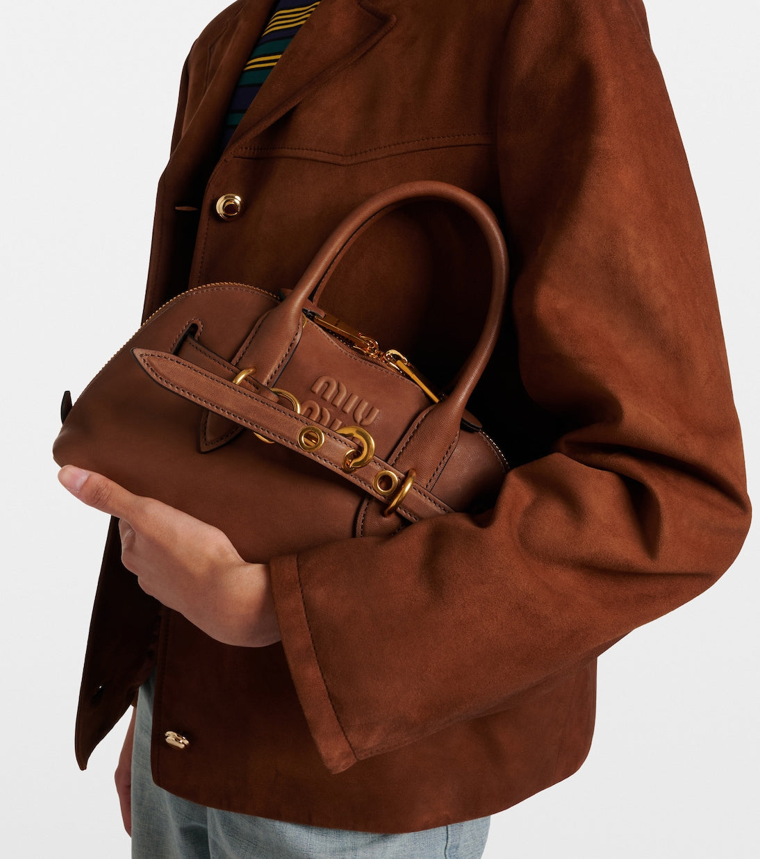 Miu Miu - Adventure leather tote bag