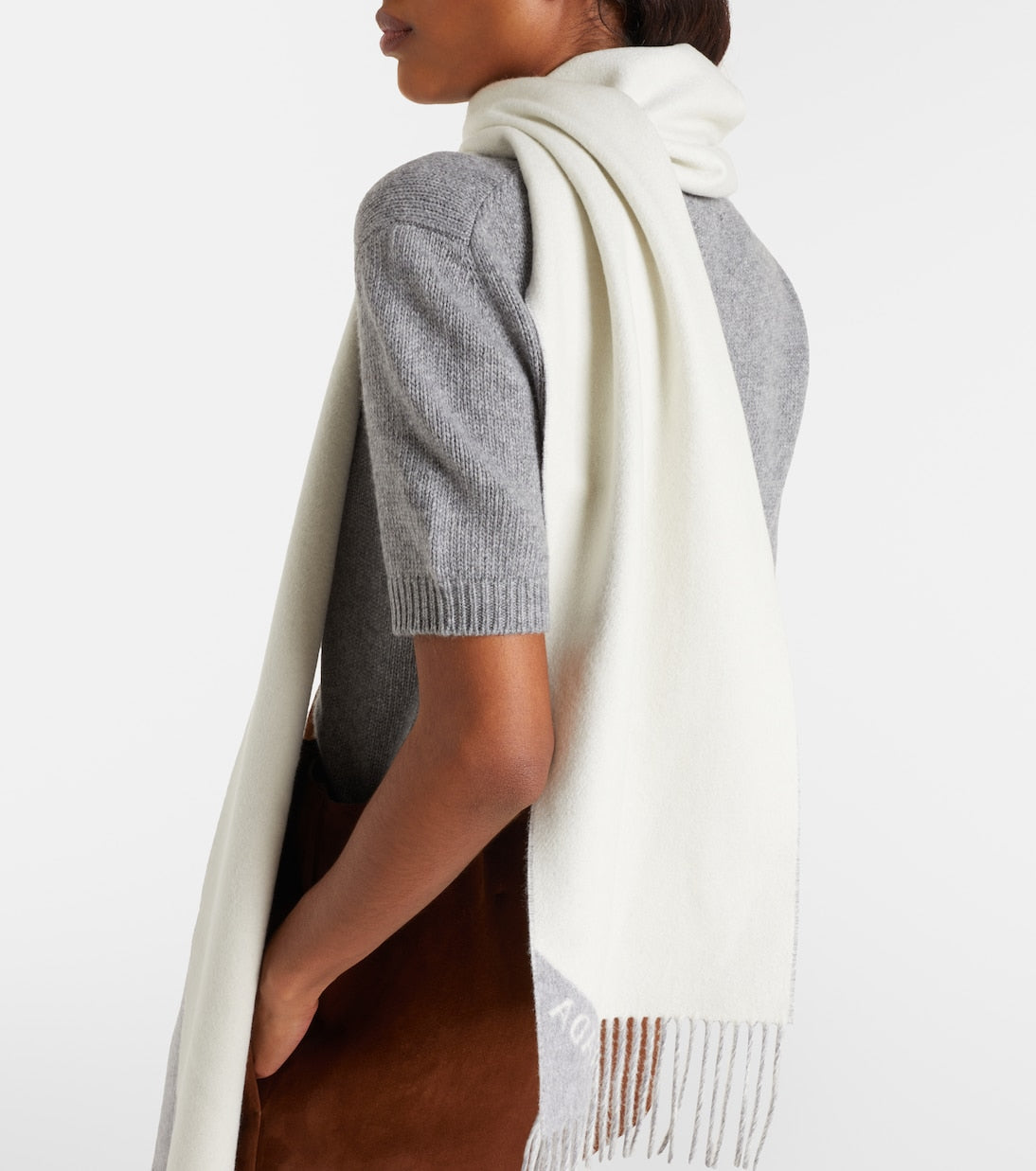 Prada - Logo cashmere scarf