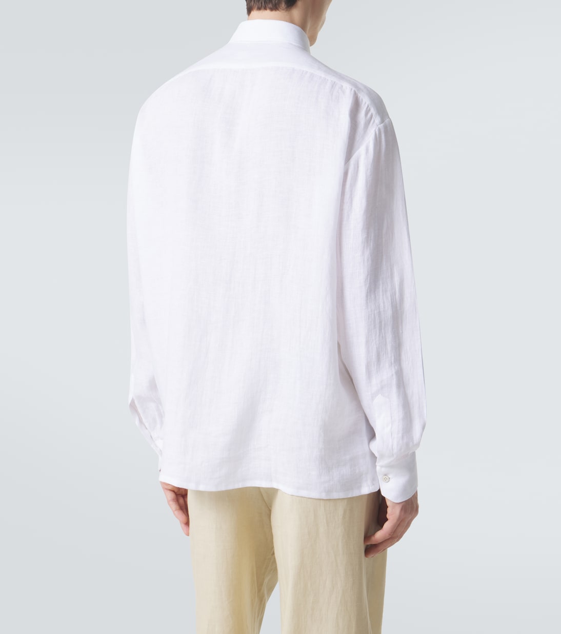 Kiton - Dorian bow-detail linen shirt