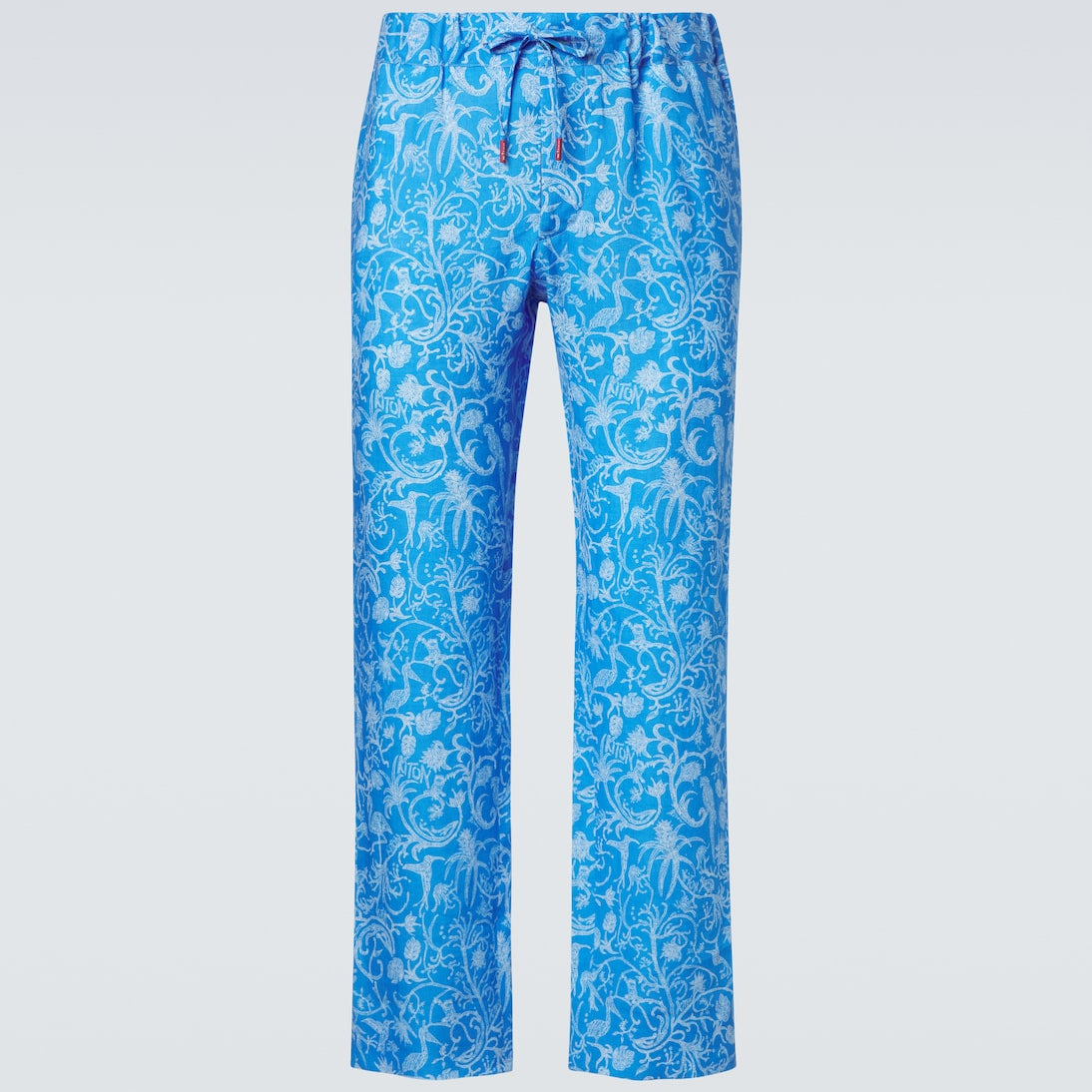 Kiton - Printed linen pants