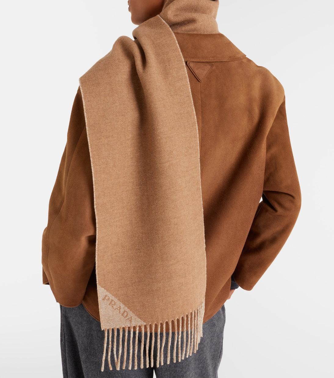 Prada - Symbole wool and cashmere scarf