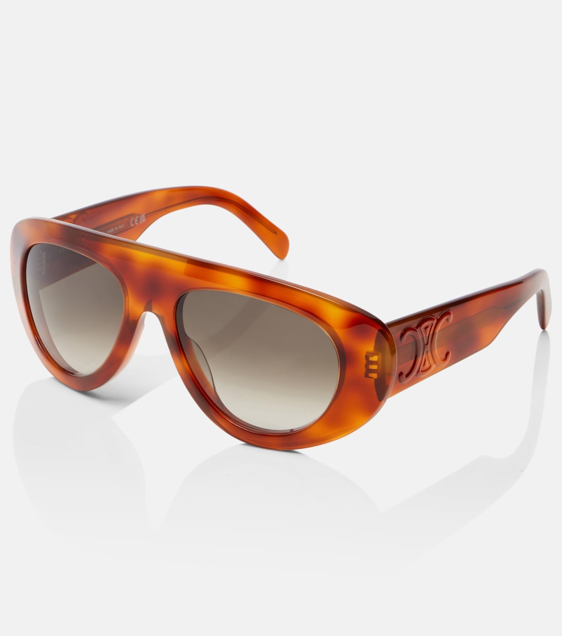 Celine Eyewear - Triomphe Stamp 01 flat-top sunglasses