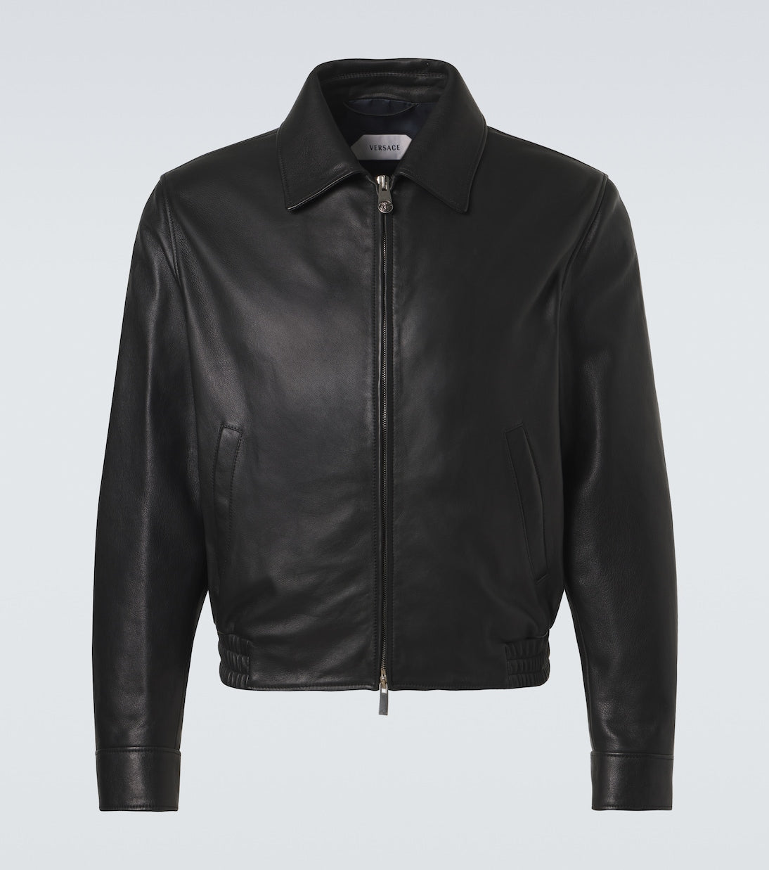 Versace - Leather blouson jacket