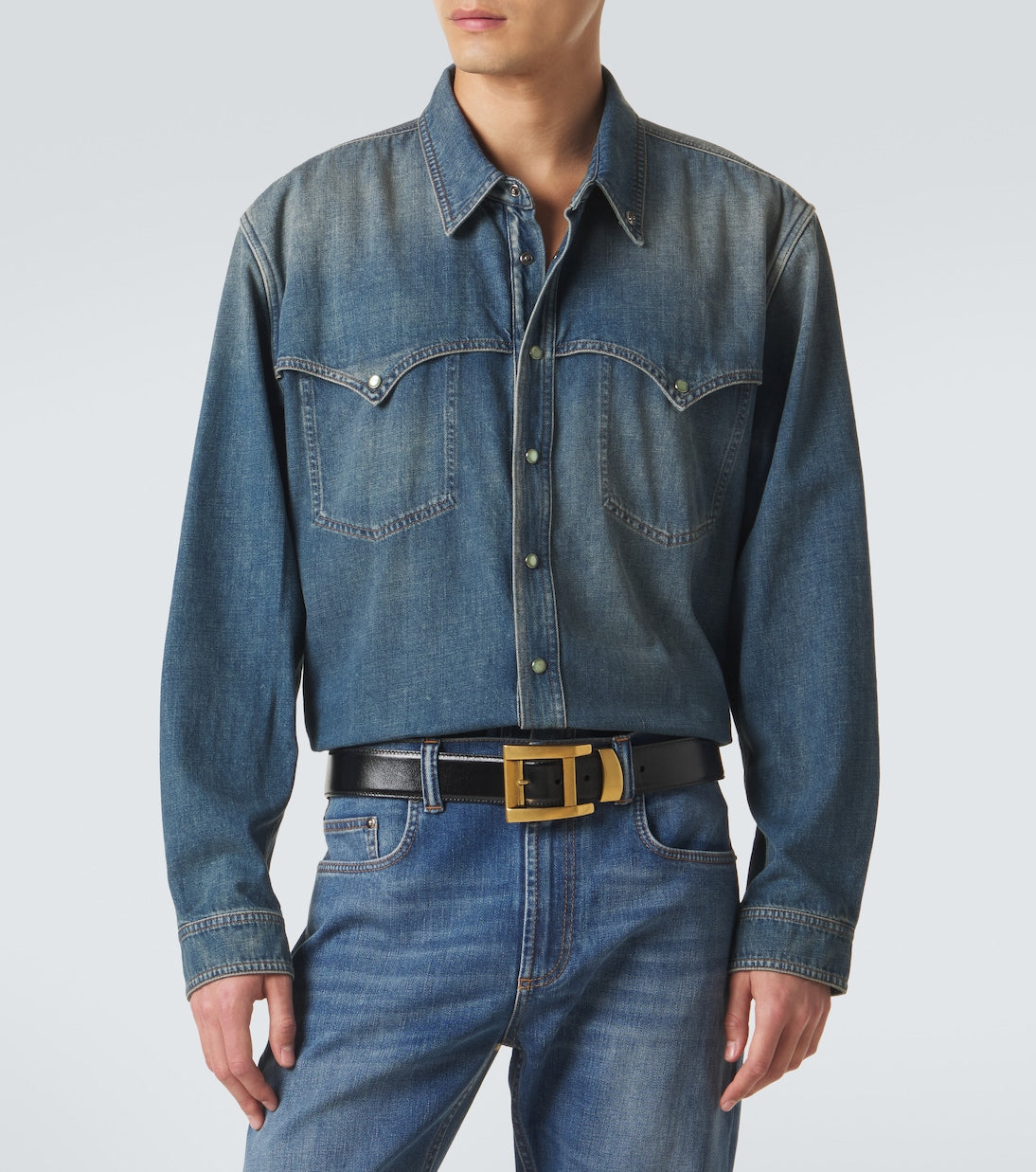 Versace - Medusa denim overshirt