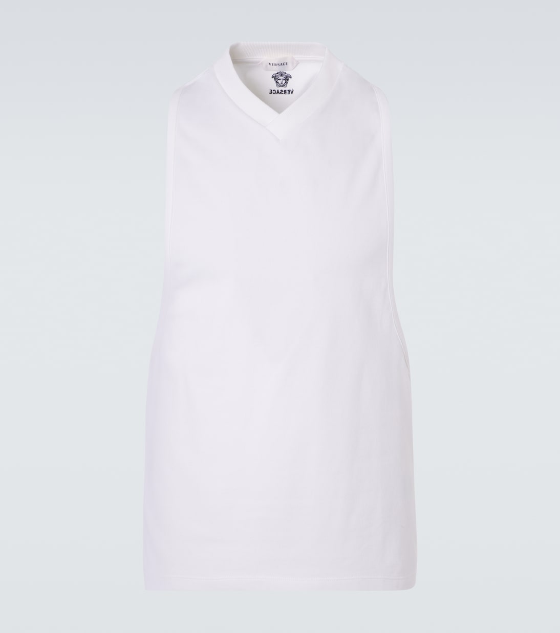 Versace - Cotton-blend jersey tank top