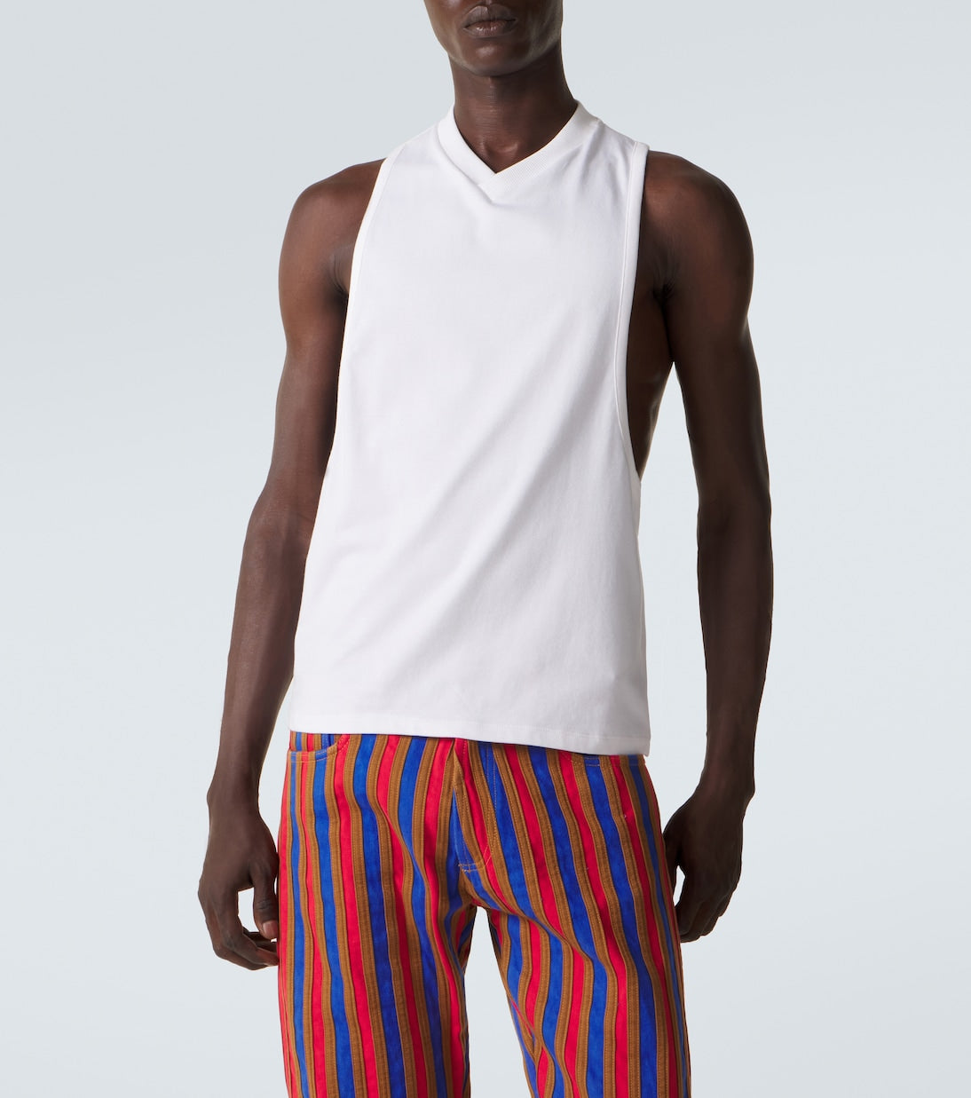 Versace - Cotton-blend jersey tank top