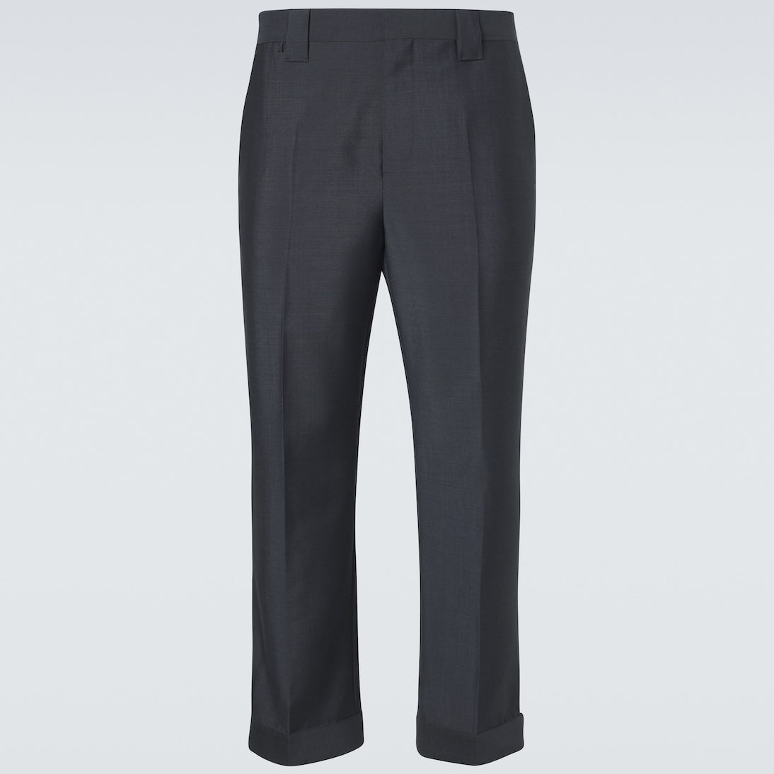 Versace - Cropped wool and mohair straight pants