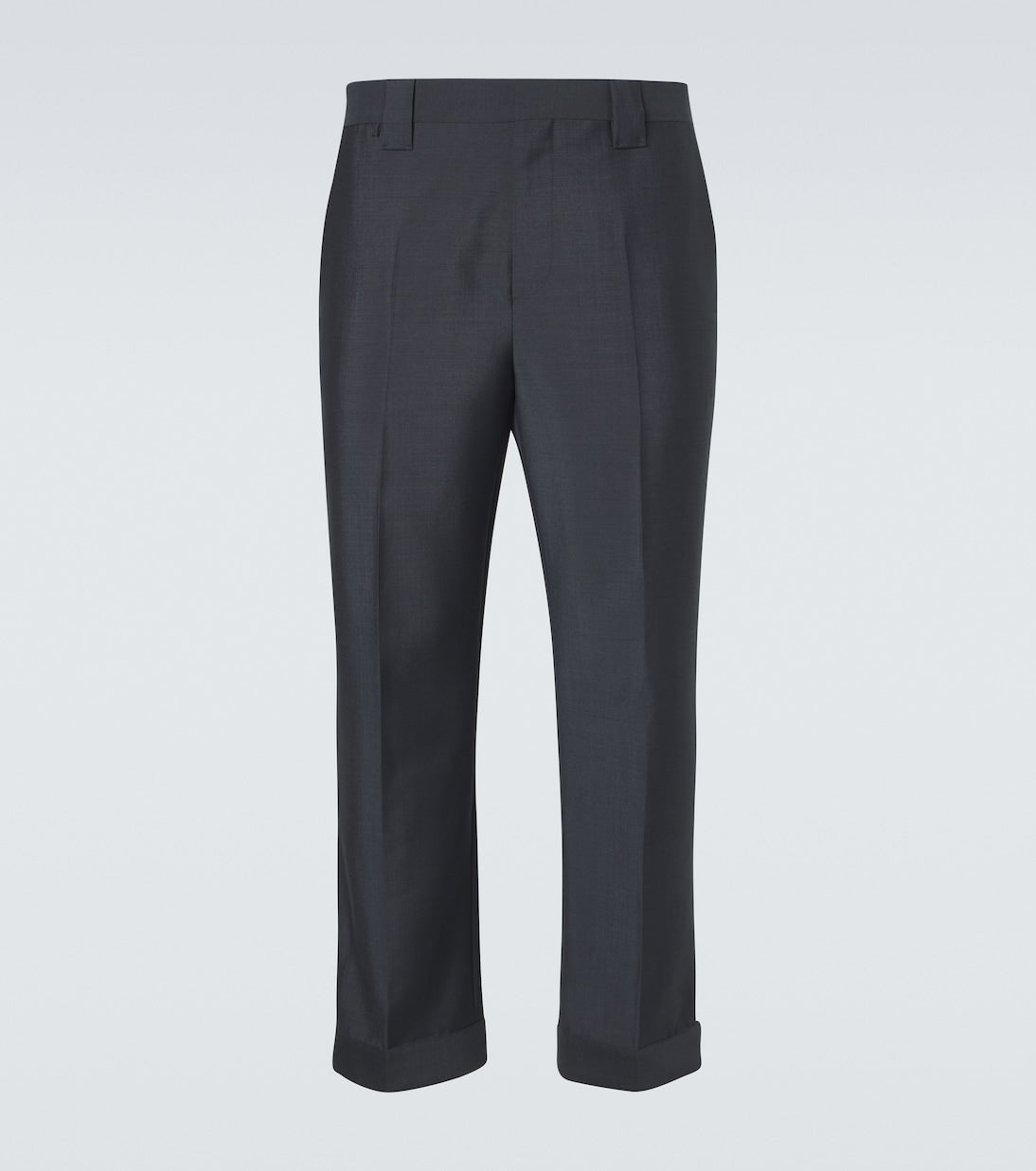 Versace - Cropped wool and mohair straight pants