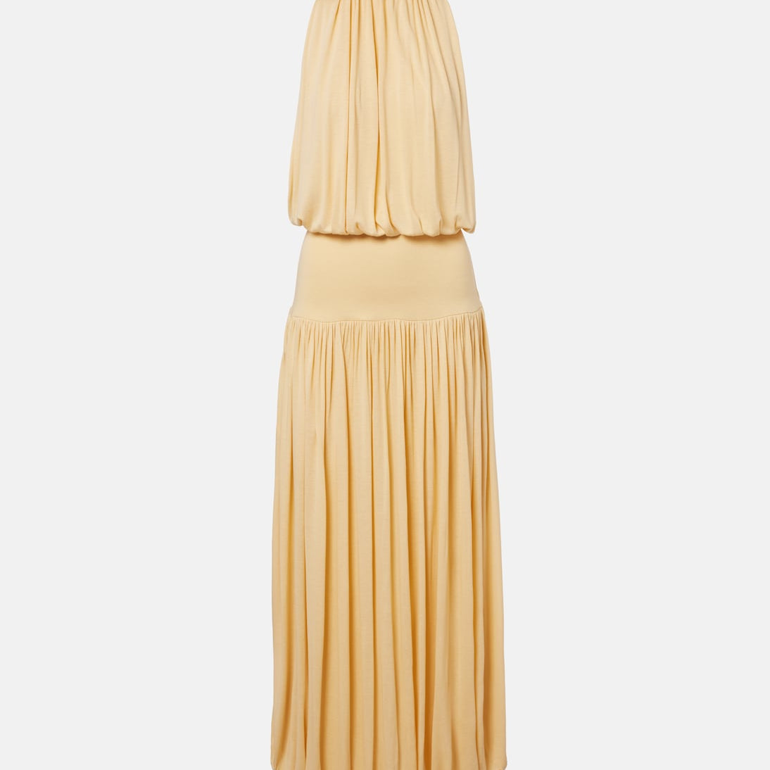 Toteme - Gathered jersey maxi dress